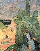 Paul Gauguin The Green Christ oil